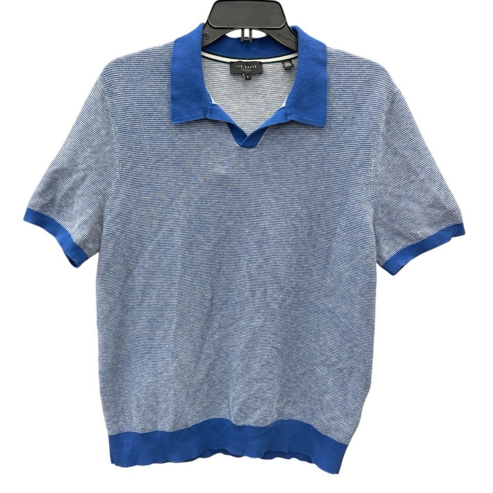 Ted Baker Wulder Short Sleeve Open Collar Polo Shirt Men’s Sz 3 (M)